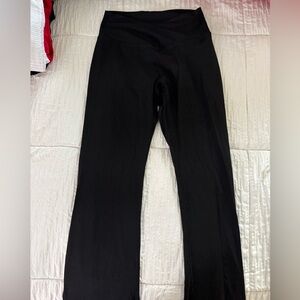 Flare Leggings with Crossover Waistband